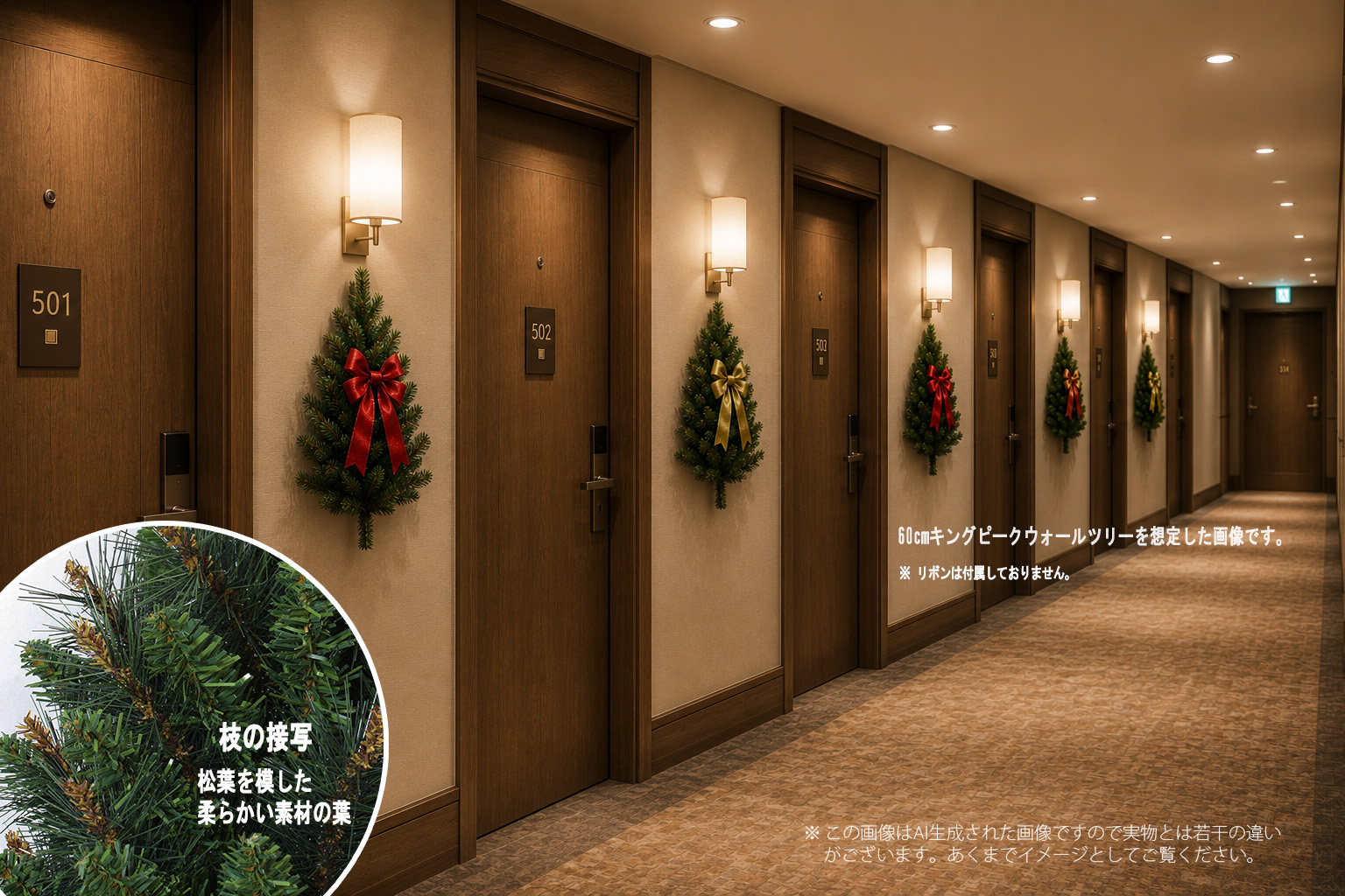 Nakajo's Christmas クリスマスツリー販売 60cmキングピークウォール