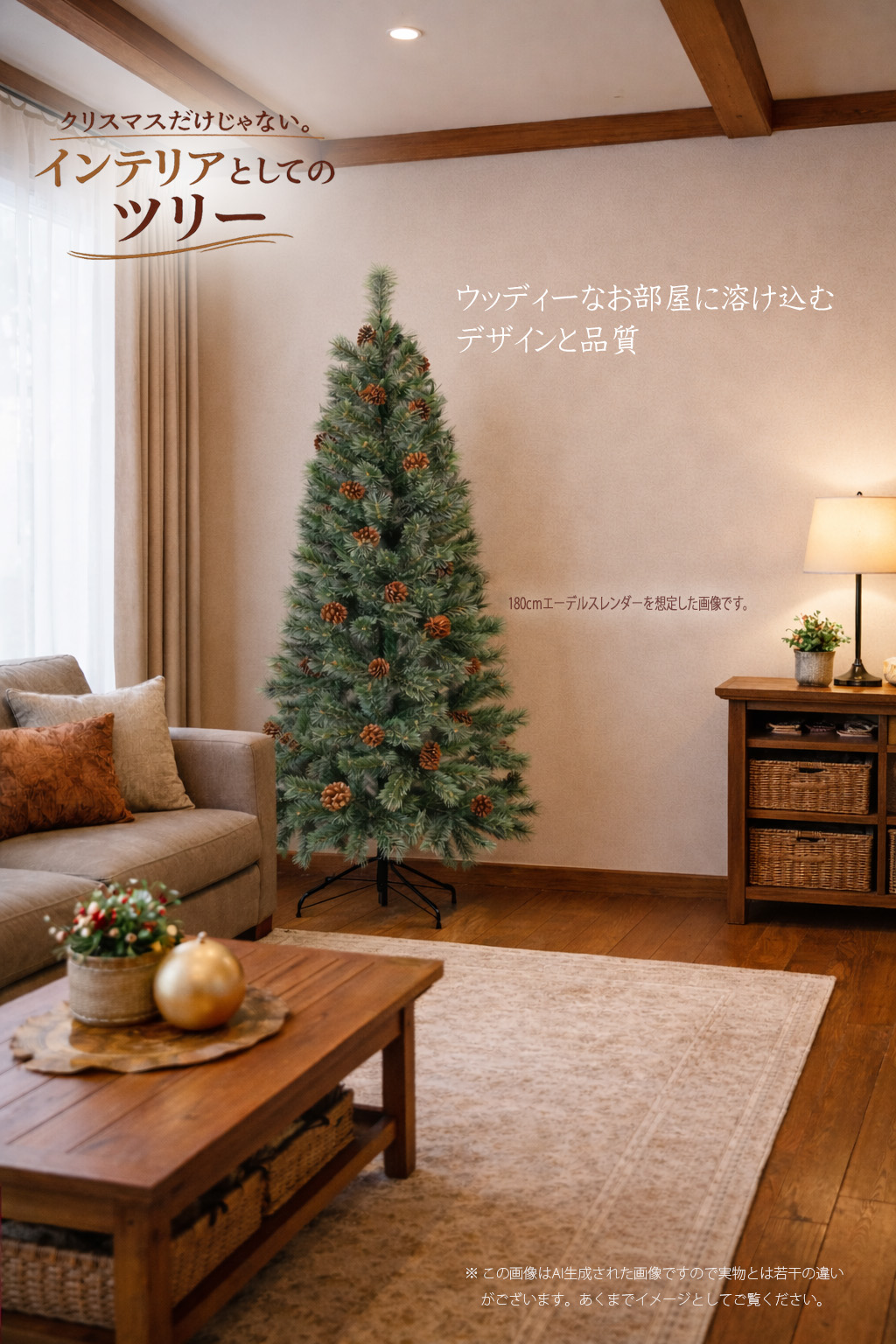 インテリアとしてのクリスマスツリー